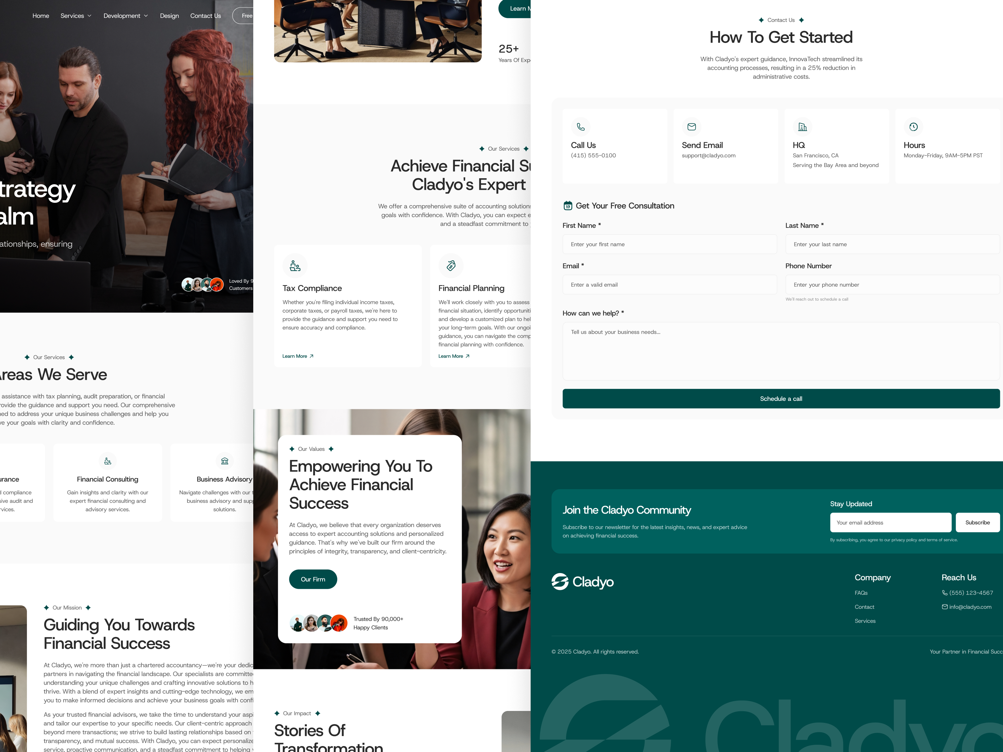 Example of Figma Landing Page Design