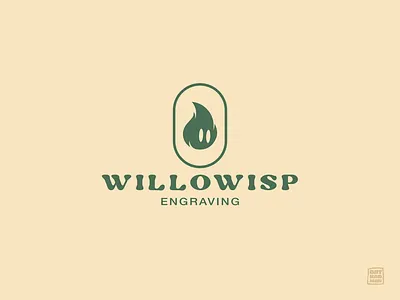 WillOWisp Engraving Logo attention to detail datradman engraving logo fire logo fireball logo hand drawn hand drawn logo logo design percision wood engraving wood logo woodworking logo