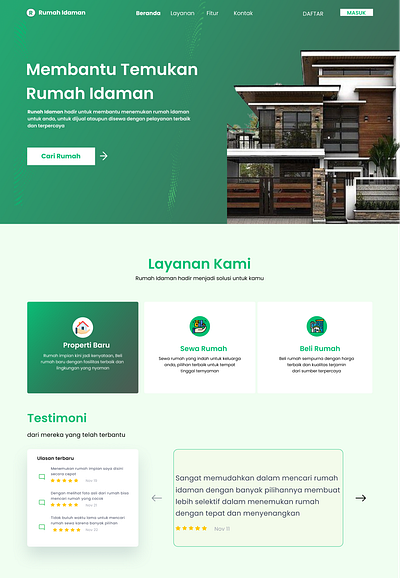 Idama Home Website design ui ux website