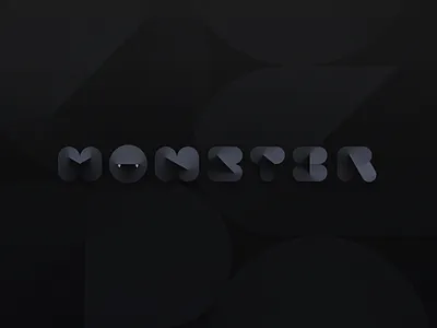 MONSTER😈 art branding design font graphic design illustration logo moster type typography ui ux vector