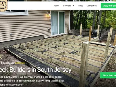 Deck Builder Web Design branding graphic design logo web design wordpress