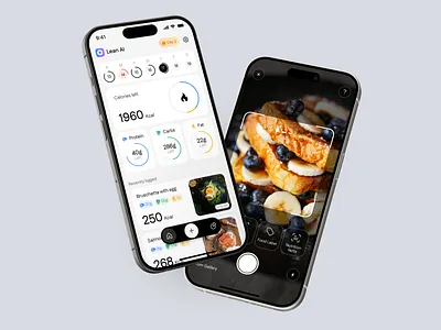 Calorie & Nutrition Tracker | Mobile App Design ai food scanner ai mobile app food app healthy mobile app ios app mobile app design mobile design nutrition tracking tracking calories welness mobile app