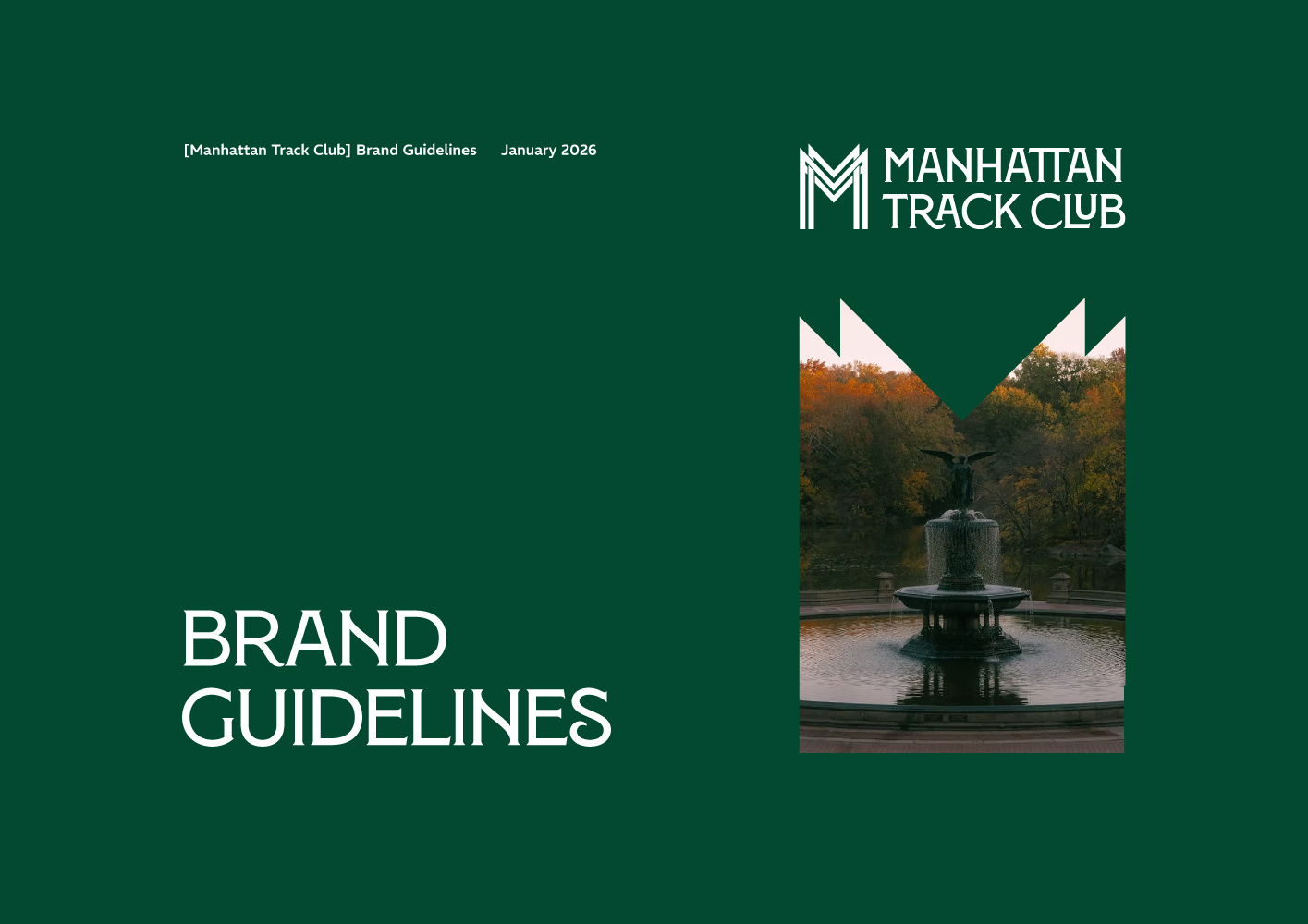 Logo & Brand Guidelines for Manhattan Track Club brandguideline branding graphic design logo trackclub