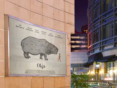 Okja Alternative movie poster alternative poster collage graphic design photoshop typography