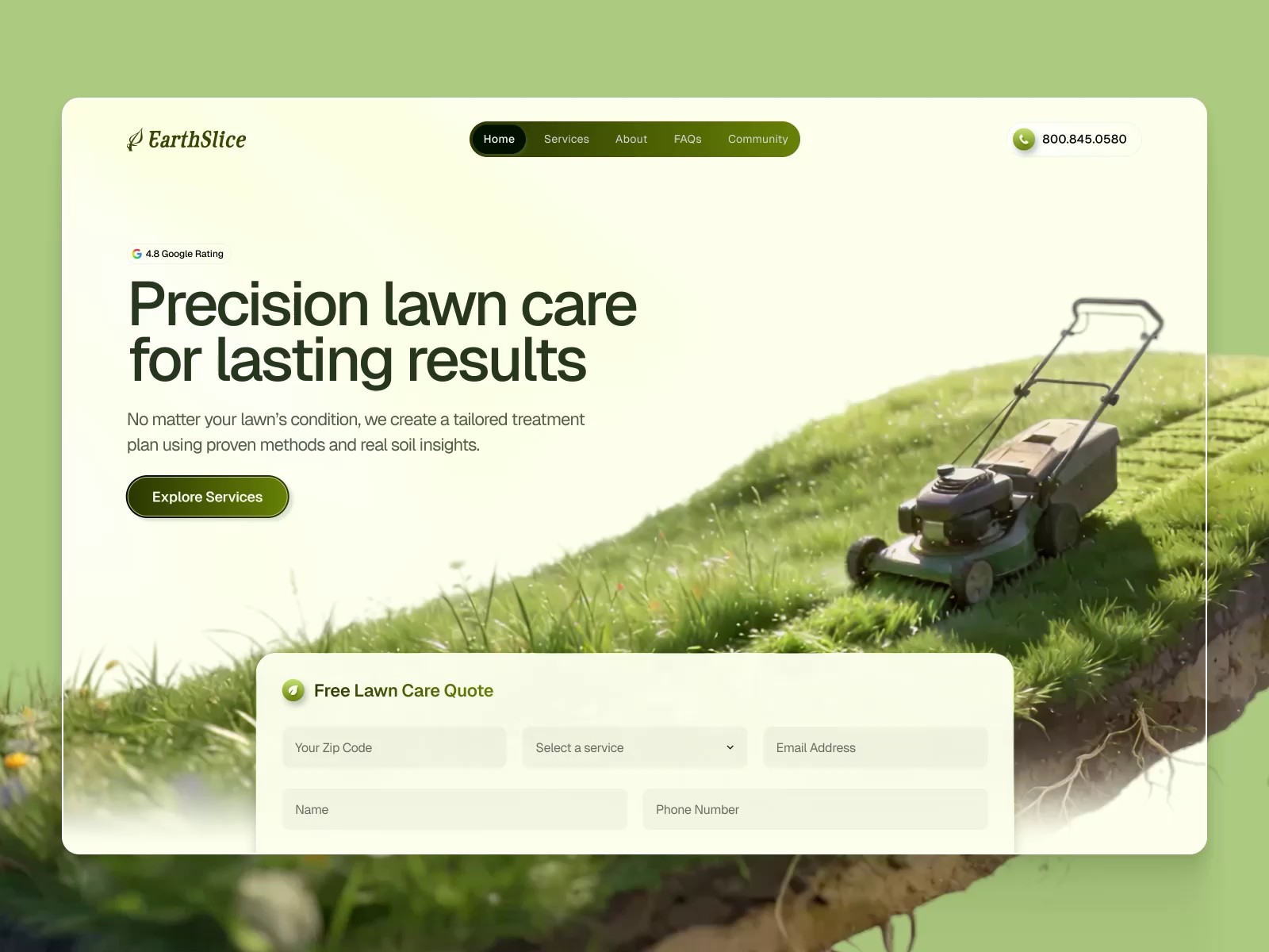 Example of High Converting Landing Page Design
