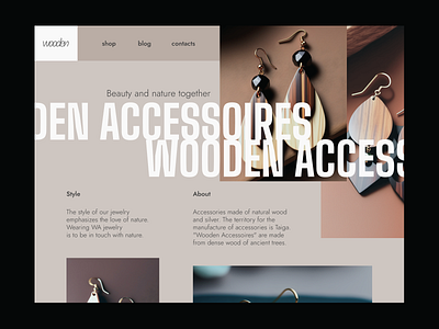 accessoires accessoires color design figma graphic design web design wood