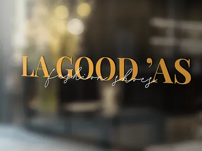 La Good'as Fashion shoes branding illustrator logo photoshop typography webdesign website