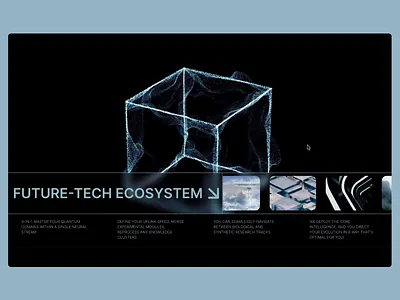 Shutter Scroll Animation–Dark Theme Future Tech Landing Page animation animations branding css dark dark theme design landing page mouse effect scroll scroll animations shutter tech ui web web design web development wix wix studio