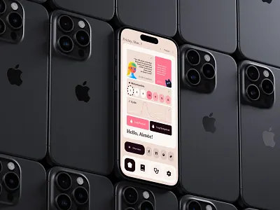 sibelle . mobile app home screen app app design app ui app ux design graphic design health healthcare mobile ui mobile ux pcos ui ux