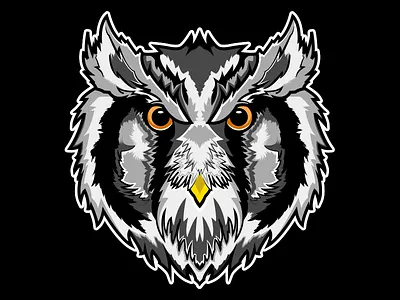 Owl Illustration (2015) animal branding design graphic design illustration logo