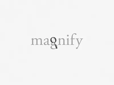 Magnify (Revisited) | Typographical Poster font graphics illustration letters poster serif simple text typography word