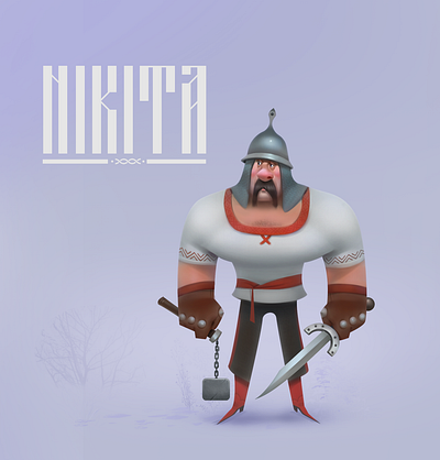 Slavic mythology: Nikita character characterdesign digitalart logo mascot design ui