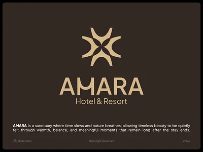 AMARA Hotel & Resort - Branding 3d animation branding graphic design logo motion graphics ui