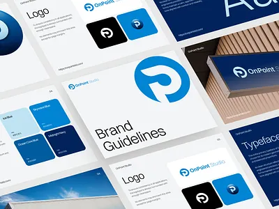 On Point Studio Brand Guidelines brand guidelines brand studio brand systems branding branding identity creative agency creative services creative team design design direction design inquiry design studio logo concept minimalist modern branding modern design studio life ui ux