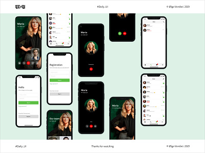 Daily_UI. Messenger app design figma ios ios app ui