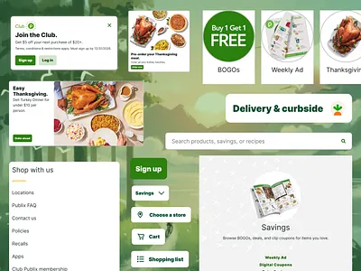Publix Design System components design design system figma grocery store product design product designer publix ui ui design ui designer uiux ux ux design ux designer uxui uxui design