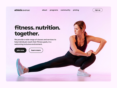 Gym Landing Page - Daily UI #003 branding daily003 dailyui design gym landing page logo ui web design