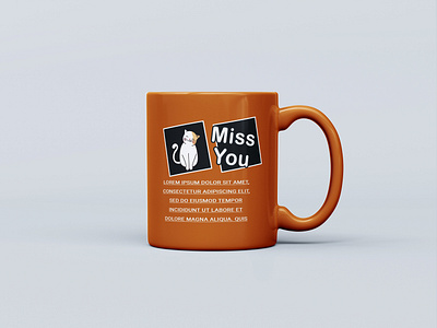 My Cat Loving Friend Mug Design ai branding design graphic design illustration typography