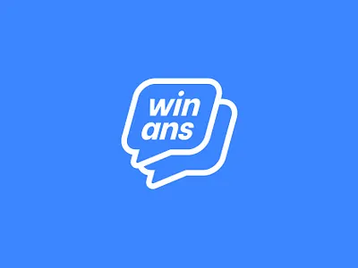 Winans logo, software logo, app logo app logo application brand identity brand logo chat bubble chatting communication conversation design graphic design icon logo logo design message news logo simple logo startup talk logo