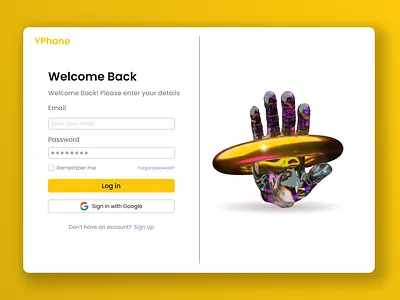 Login Page of Tech Company app branding design graphic design illustration logo typography ui ux vector