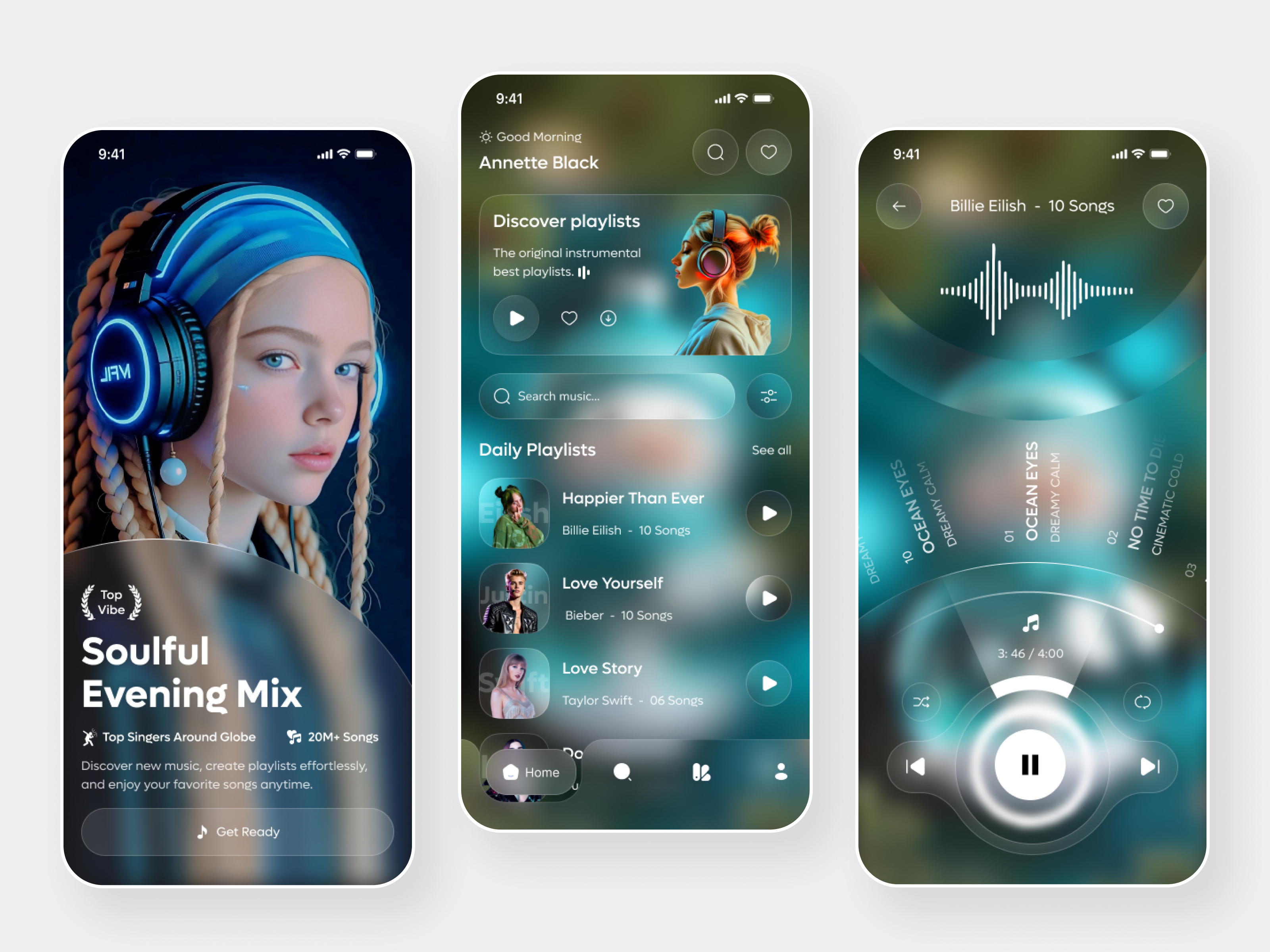 Music Mobile App Design app design audio discover list lovers mobile app mobile designer modern music music app music app design music discovery music streaming music streaming app note playlist app sound spotify streaming uiux