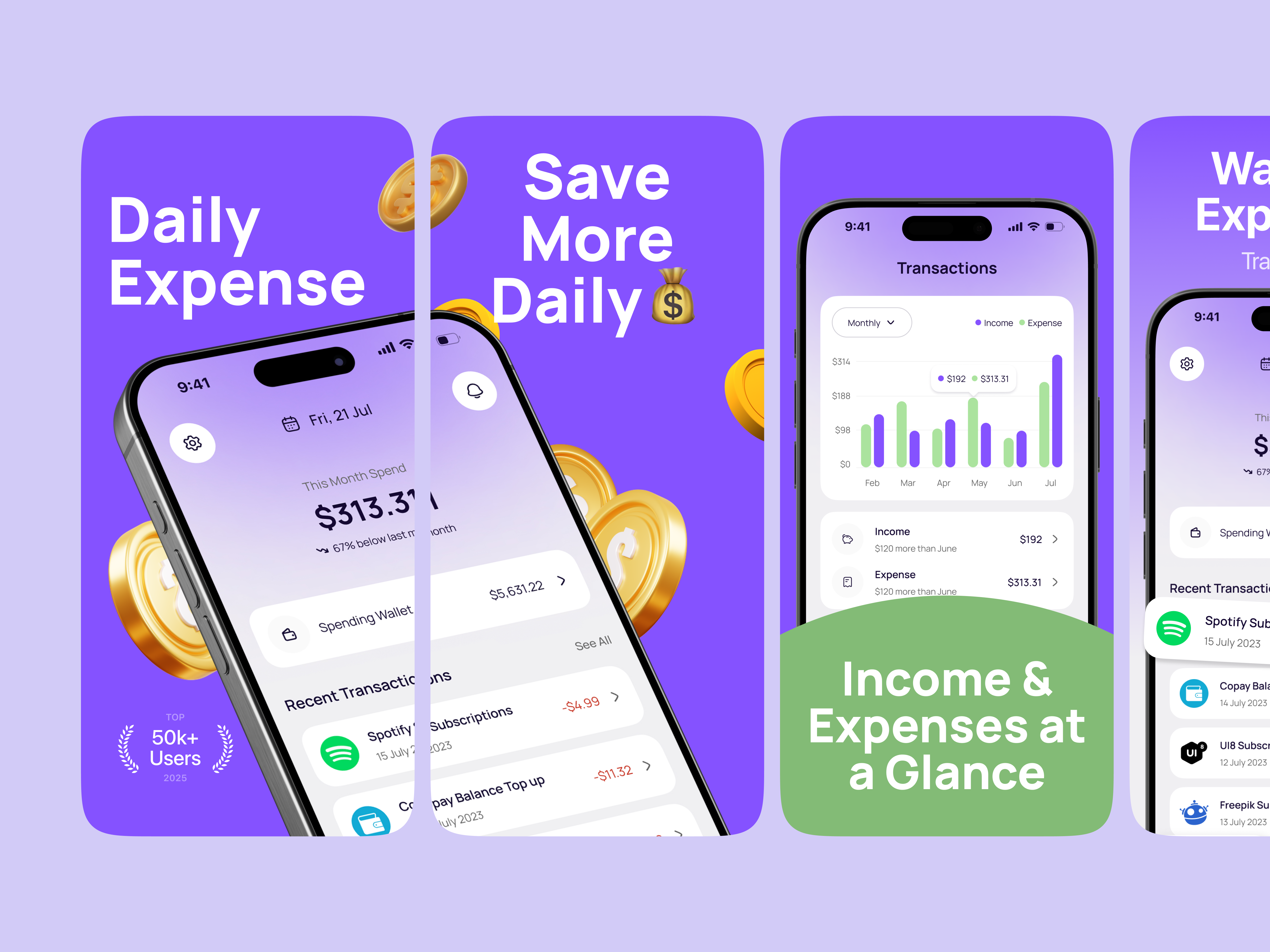 App Store Screenshots – Daily Expense Tracker App app app design app store preview app store screenshot app store screenshots app store visuals apple store apps store daily expense app expense tracker ios mobile mobile app play store play store screenshot screenshoot