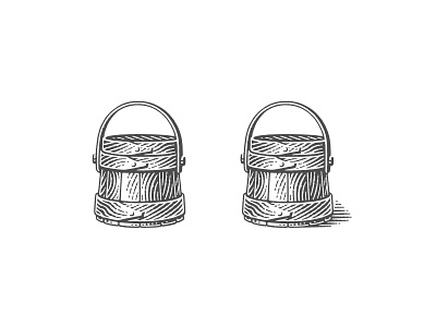 Barrel for a logo barrel design engraved engraving etched etching illustration label logo pen and ink vector engraving wood texture woodcut