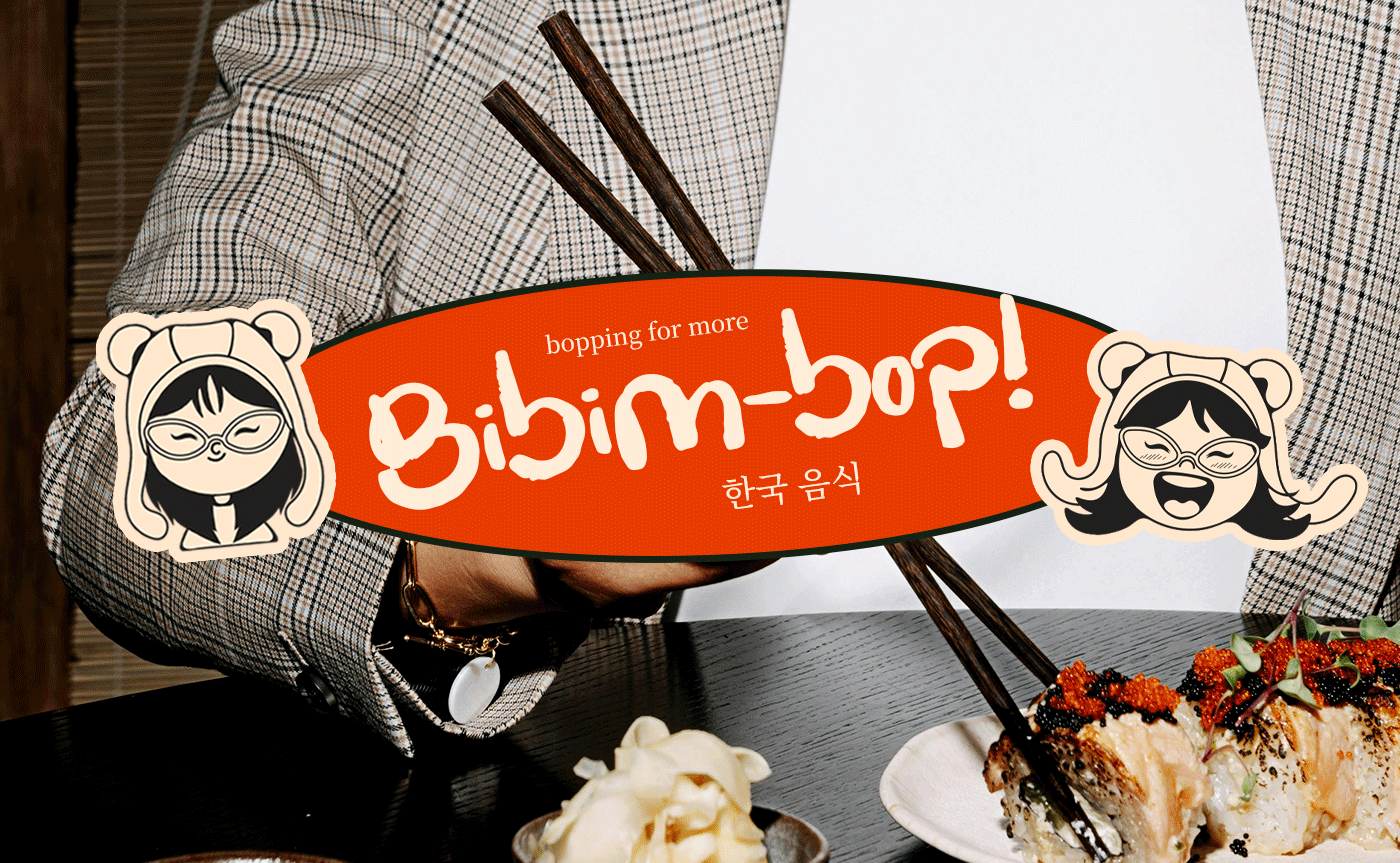 Bibim-Bop – Korean Restaurant Branding asian food brand identity branding custom illustration korean food logo mascot packaging design restaurant branding restaurant design restaurant logo