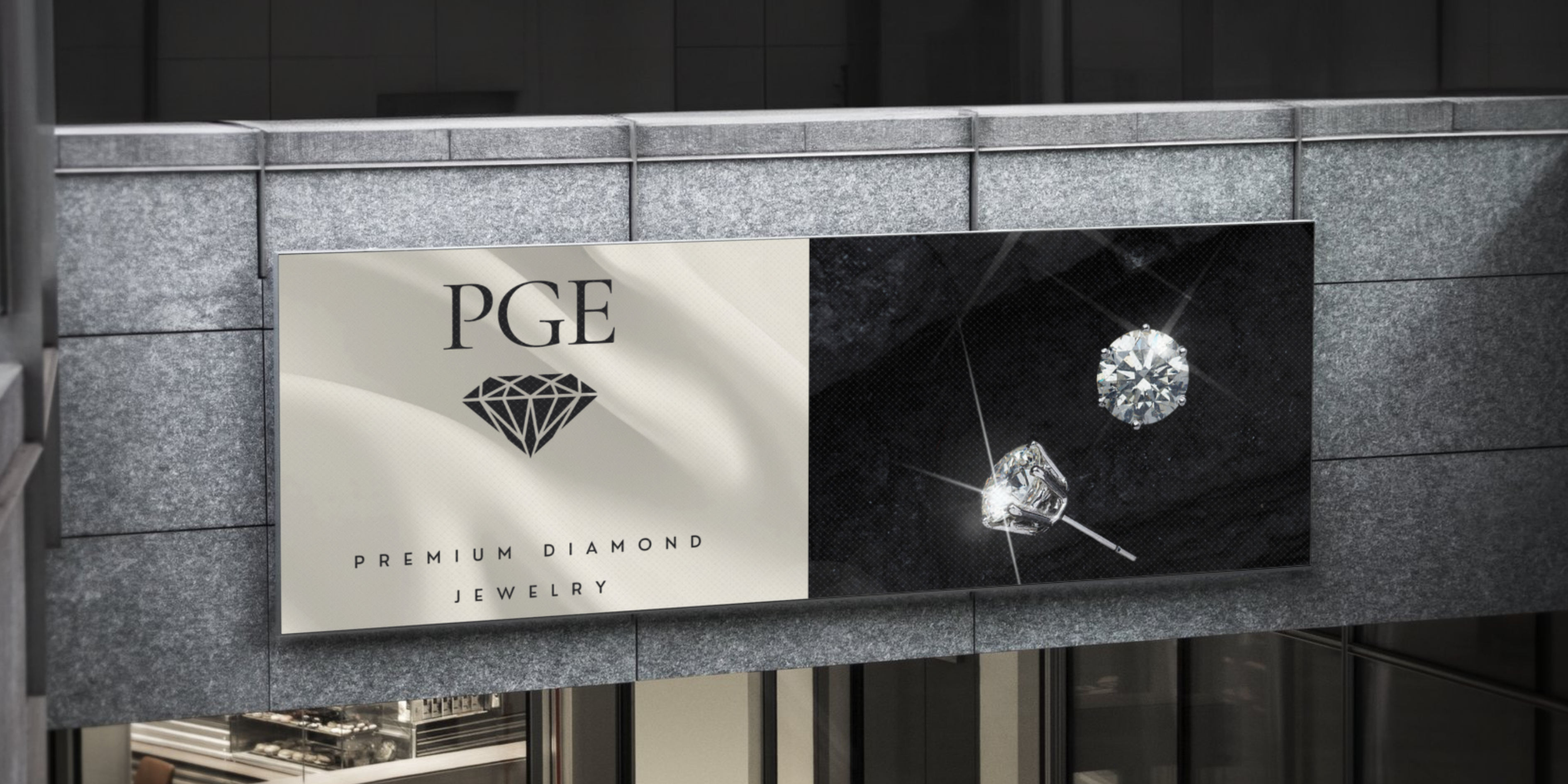 PGE Banner mockup 2 banner branding design diamond diamond banner graphic design illustration logo mockup mockup banner typography