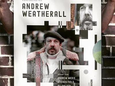 Andrew Weatherall Event Poster dj poster event poster experimental design graphic design music poster poster design print design typography