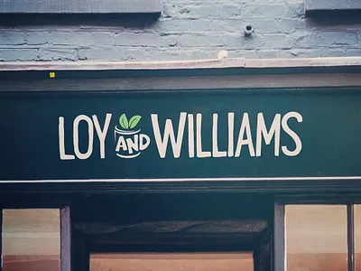 Loy & Williams Tea & Coffee Merchants brand identity branding coffee shop hand lettering independent business logo design shopfront signage typography