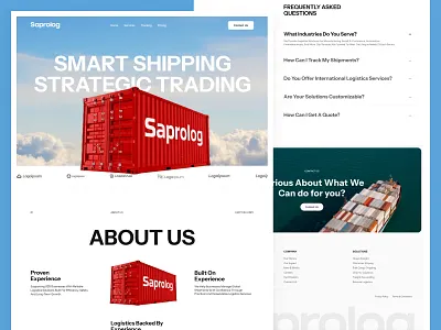 Logistics website for B2B Influencer admin panel b2b website design business app clean design delivery tracking design enterprise dashboard logistics platform modern ui professional ui saas saas design scalable ui shipping app supply chain transport app uiux web design web development