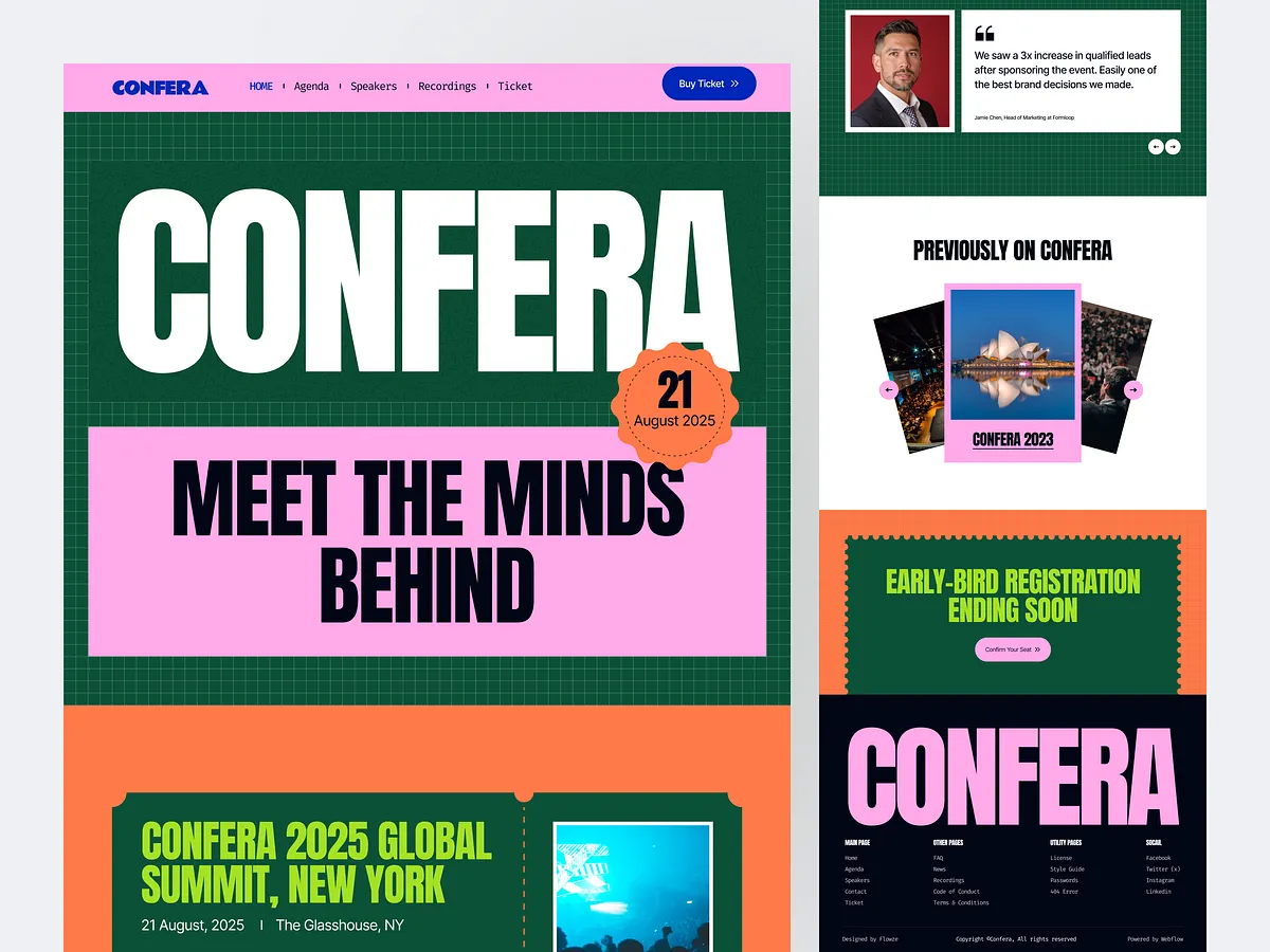 Browse thousands of Event Schedule Web images for design inspiration ...