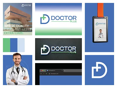 Doctor Plus – Modern Medical Logo & Healthcare Brand Identity brand identity branding clinic logo d logo design doctor logo healthcare logo hospital branding illustration letter logo logo logo design logo designer medical logo minimal logo modern logo need logo plus logo professional logo text logo