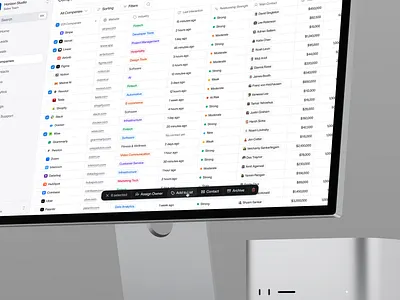 CRM Bulk Actions & Account Management admin interface b2b bulk actions crm enterprise software product design saas dashboard sales management software startup ui design ux design web app workflow