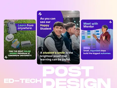 Social Media Ads/Post design for Ed-tech Agency branding design graphic design post design typography