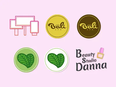 Logos for massage spas, manicures, and advertising brand design brand identity branding clean logo creative logo graphic design logo concept logo design logo mark minimal logo modern logo monogram symbol design typography logo visual identity