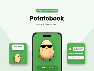 PotatoBook: A Budgeting App android developer app design app development app ui design backend development figma fintech payment fintechpayment firebase flutter ios developer mobile designer product designer ui ux