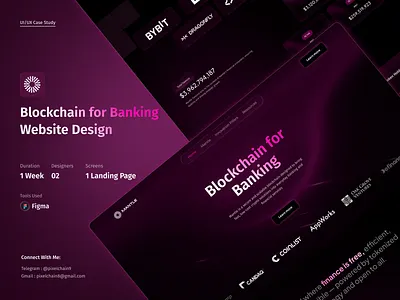 Blockchain for Banking Website Design crypto crypto platform cryptocurrency dark ui digital assets landing page web design web3 website ui