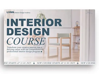 Scroll Animation of headings – online course Wix Studio Website animation animations branding css design edtech illustration interior design landing page online courses online education scroll scroll animations ui web design web development wix wix studio