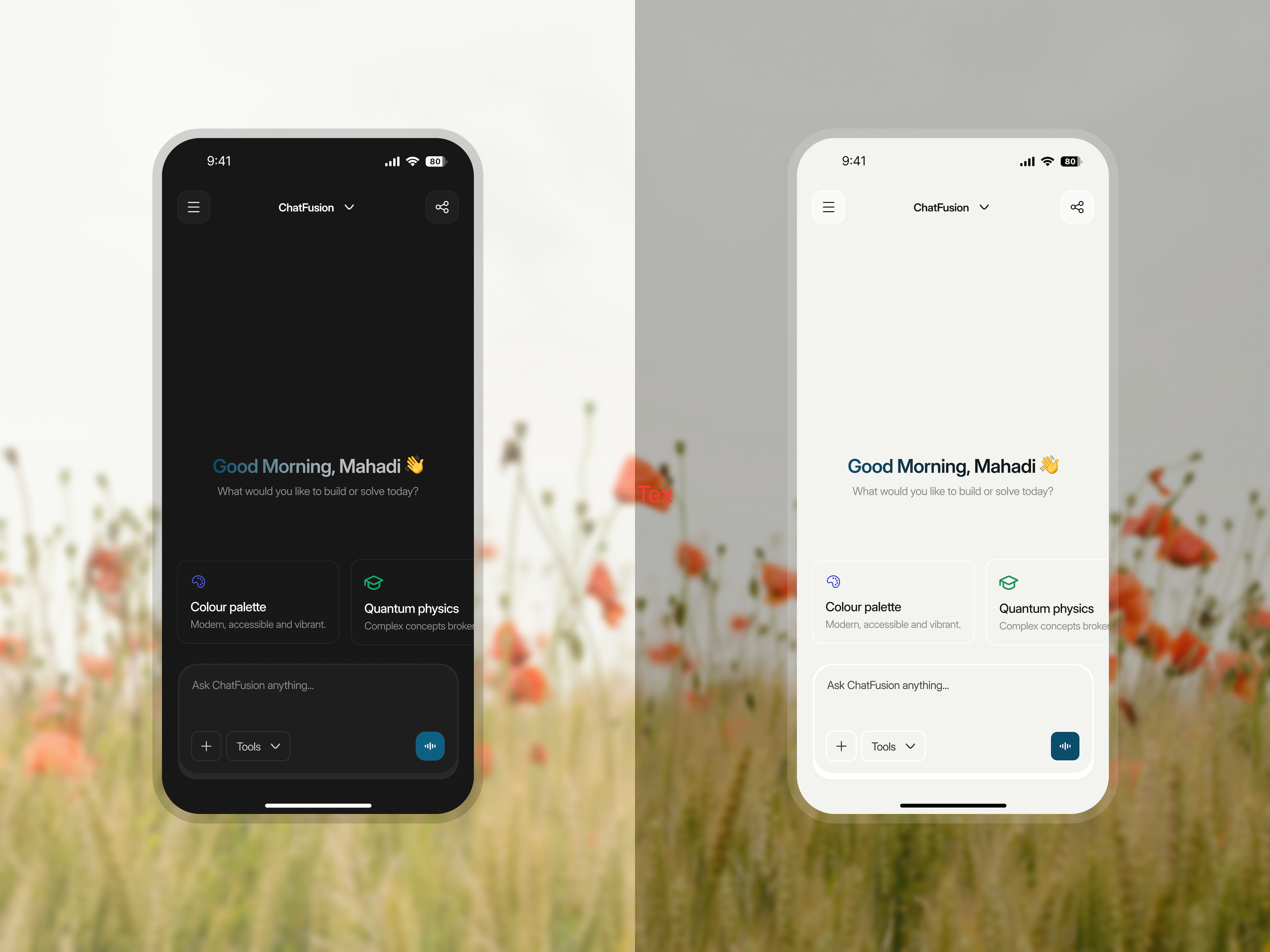 ChatFusion · Light & Dark Mode Mobile UI app chatapp daly ui design iosdesign mobile app productdesign ui ux