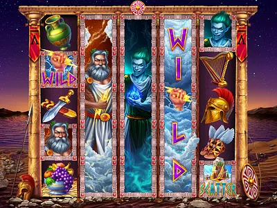 ⚡ Game Art & Design – Online Slot Machine: Greek Gods animation animation studio art for casino games art for games casino character design characters animation digital painting gambling game art game design game developer gaming gaming industry icons igaming illustration motion graphics slot design slot machines