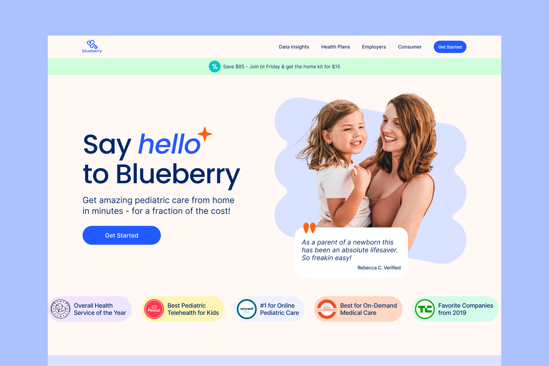 Blueberry - Redesign branding cro design graphic design illustration ui webflow experts website design