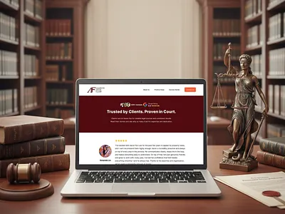 Lawyer Landing Page click through landing page design dribbble shot justice landing page design law lawyer lawyer landing page legal ui ux