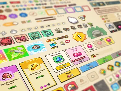 GUI Pro - Minimal Game Light Elements 2d asset 2d ui asset game asset game ui gameasset gamedev gui pro minimal game light icon layerlab layerlab.io ui
