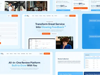 SaaS Website Design — Echo Ratings AI-powered platform design figma fintech landing page saas ui uiux user interface ux design web design webflow website