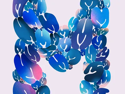 M — Mass Typeface Study / Day 13 Everyday_01581 3d artwork design graphic design illustration