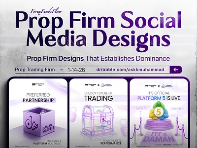 Social Media Posts for Prop Firm - Proprietary Trading Firm banner photoshop firm graphic design instagram post post design poster design posts prop prop firm prop firm design prop firm post prop firm poster proprietary firm proprietary trading firm social media post