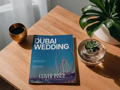 Dubai Magazine Mockup 4 branding design dubai graphic design illustration magazine magazine mockup mockup photography typography