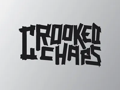 Unused Crooked Chaps logotype chaps crooked logo shave tape unused